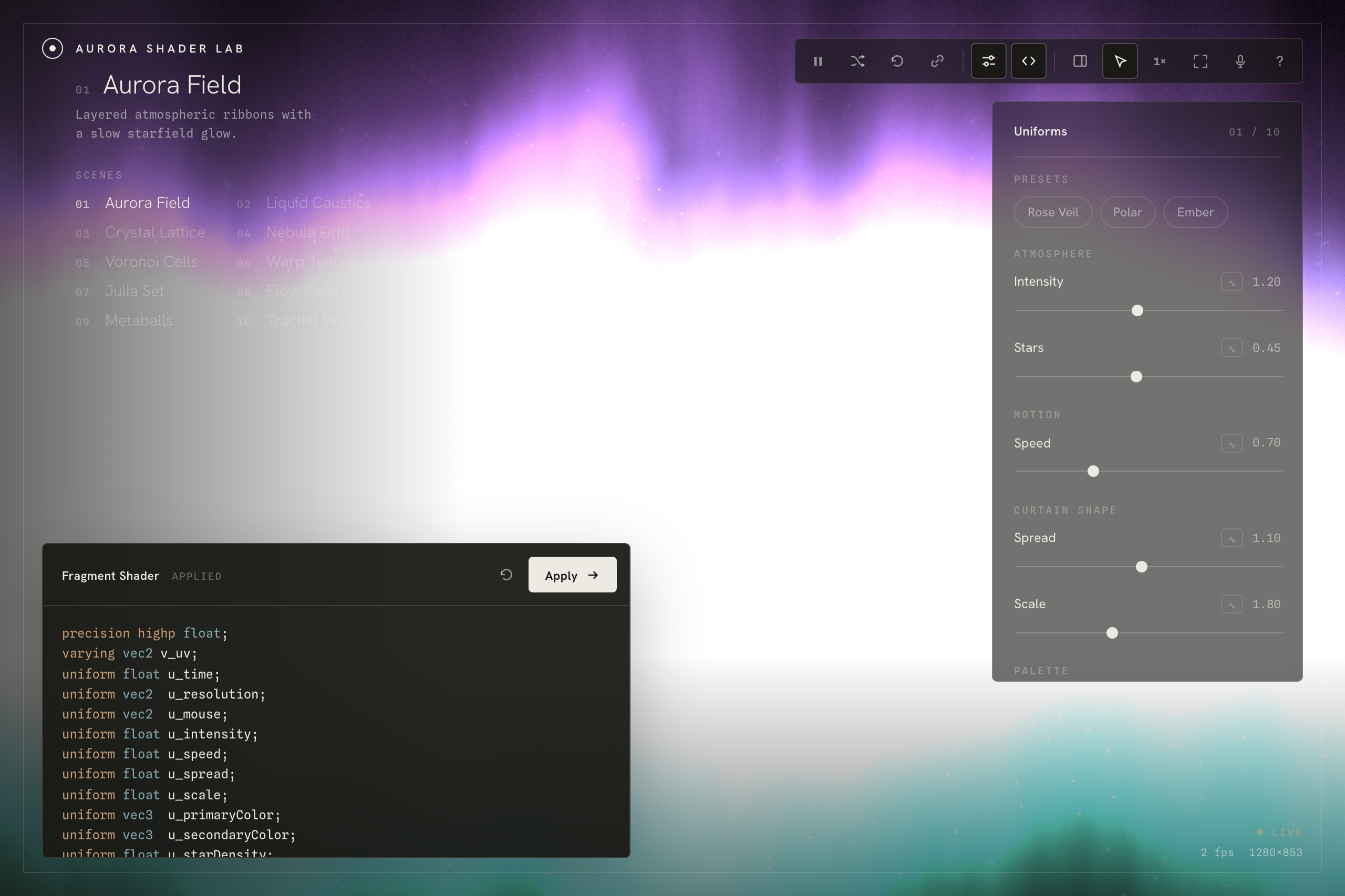 cover — Aurora Shader Lab